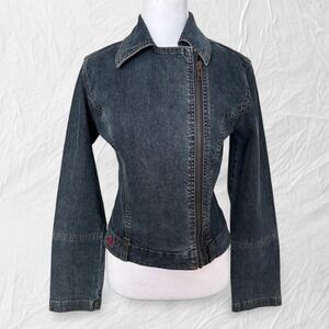 Vintage Guess denim moto jacket